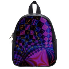 Background Silky Geometric Fractal School Bag (small) by Wegoenart