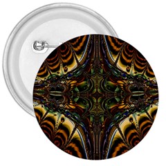 Abstract Art Artwork Fractal 3  Buttons by Wegoenart