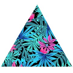 Leaves Picture Tropical Plant Wooden Puzzle Triangle by Wegoenart