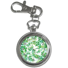 Leaves Green Pattern Nature Plant Key Chain Watches by Wegoenart