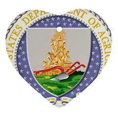 Seal Of United States Department Of Agriculture Ornament (heart) by abbeyz71