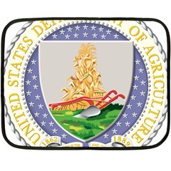 Seal Of United States Department Of Agriculture Double Sided Fleece Blanket (mini)  by abbeyz71