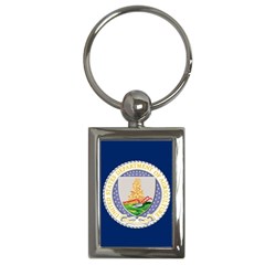 Flag Of United States Department Of Agriculture Key Chain (rectangle)