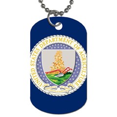 Flag Of United States Department Of Agriculture Dog Tag (two Sides) by abbeyz71