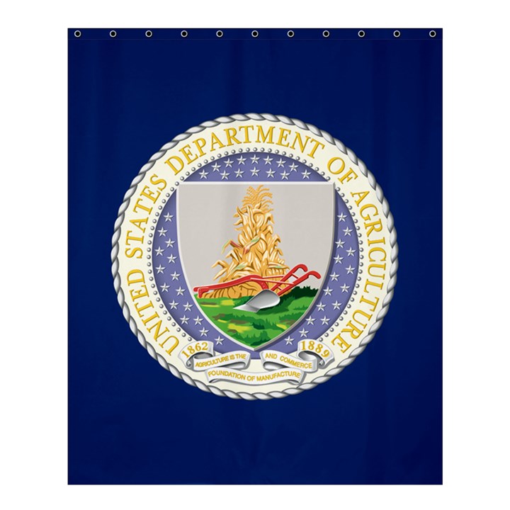 Flag of United States Department of Agriculture Shower Curtain 60  x 72  (Medium) 