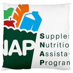 Logo Of Supplemental Nutrition Assistance Program Large Cushion Case (two Sides) by abbeyz71