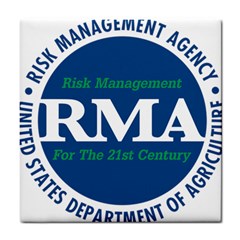 Logo Of Usda Risk Management Agency, 1996-2004 Tile Coaster by abbeyz71