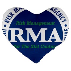 Logo Of Usda Risk Management Agency, 1996-2004 Large 19  Premium Flano Heart Shape Cushions by abbeyz71