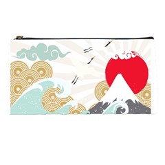 Mountain Sun Japanese Illustration Pencil Cases by Vaneshart