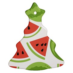 Watermelon Juice Auglis Clip Art Watermelon Ornament (christmas Tree)  by Vaneshart