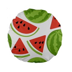 Watermelon Juice Auglis Clip Art Watermelon Standard 15  Premium Round Cushions