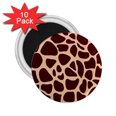 Animal Print Giraffe Patterns 2 25  Magnets (10 Pack)  by Vaneshart