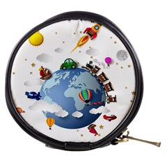 Earth Rocket Vector Earth Mini Makeup Bag