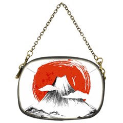 Mount Fuji Mountain Ink Wash Painting Chain Purse (One Side)