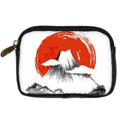 Mount Fuji Mountain Ink Wash Painting Digital Camera Leather Case