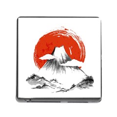 Mount Fuji Mountain Ink Wash Painting Memory Card Reader (Square 5 Slot)