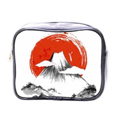 Mount Fuji Mountain Ink Wash Painting Mini Toiletries Bag (One Side)