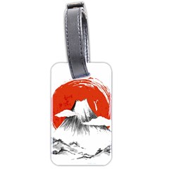 Mount Fuji Mountain Ink Wash Painting Luggage Tag (two sides)