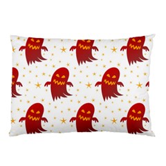 Ghost Halloween Drawing Flower Leaf Pillow Case (two Sides)