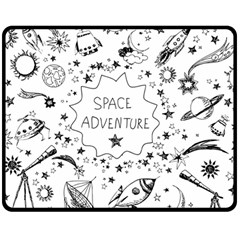 Space Elements Double Sided Fleece Blanket (medium)  by Vaneshart