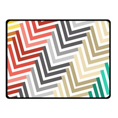 Abstract Colorful Geometric Pattern Double Sided Fleece Blanket (small)  by Vaneshart