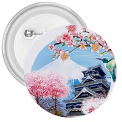 Japan National Cherry Blossom Festival Japanese 3  Buttons