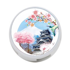 Japan National Cherry Blossom Festival Japanese 4-Port USB Hub (One Side)