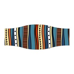 Stripes Hand Drawn Tribal Colorful Background Pattern Stretchable Headband