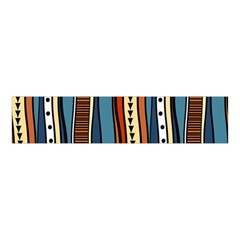 Stripes Hand Drawn Tribal Colorful Background Pattern Velvet Scrunchie