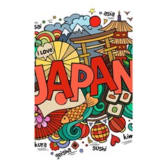 Earthquake And Tsunami Drawing Japan Illustration Shower Curtain 48  x 72  (Small) 