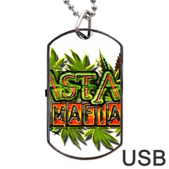 Cannabis Hemp Hashish Illegal Drug Trade Rasta Dog Tag Usb Flash (two Sides)