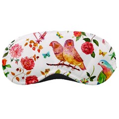 Watercolour Flowers Watercolor Painting Drawing Sleeping Mask