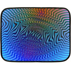 Abstract Circles Lines Colorful Double Sided Fleece Blanket (mini) 