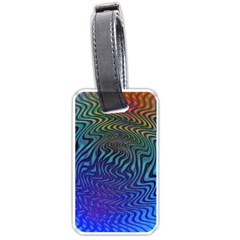 Abstract Circles Lines Colorful Luggage Tag (one Side)