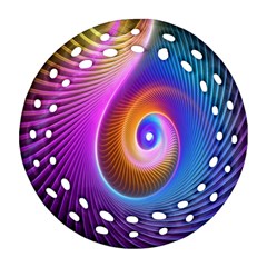 3d Abstract Fractal Bright Ornament (Round Filigree)