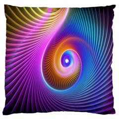 3d Abstract Fractal Bright Large Cushion Case (One Side)