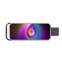 3d Abstract Fractal Bright Portable USB Flash (One Side)