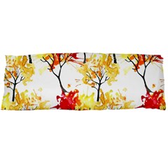 Watercolor Painting Autumn Illustration Autumn Tree Body Pillow Case Dakimakura (two Sides)