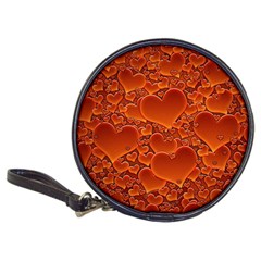 Heart Orange Texture Many Classic 20-cd Wallets by Vaneshart