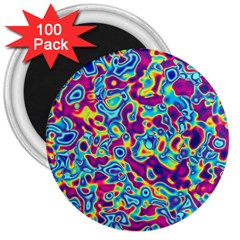 Ripple Motley Colorful Spots Abstract 3  Magnets (100 Pack) by Vaneshart