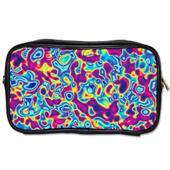 Ripple Motley Colorful Spots Abstract Toiletries Bag (two Sides)