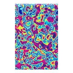 Ripple Motley Colorful Spots Abstract Shower Curtain 48  X 72  (small) 