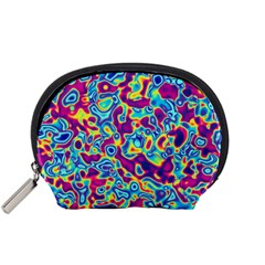 Ripple Motley Colorful Spots Abstract Accessory Pouch (small)