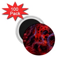 Art Space Abstract Red Line 1 75  Magnets (100 Pack) 
