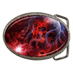 Art Space Abstract Red Line Belt Buckles by Vaneshart