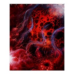 Art Space Abstract Red Line Shower Curtain 60  X 72  (medium) 