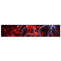 Art Space Abstract Red Line Small Flano Scarf