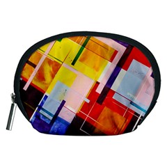 Abstract Lines Shapes Colorful Accessory Pouch (medium)