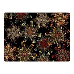 Patterns Abstract Flowers Double Sided Flano Blanket (mini) 