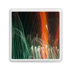 Fireworks Salute Sparks Abstract Lines Memory Card Reader (square)